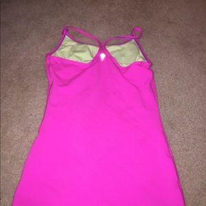 NWOT pink and green tank